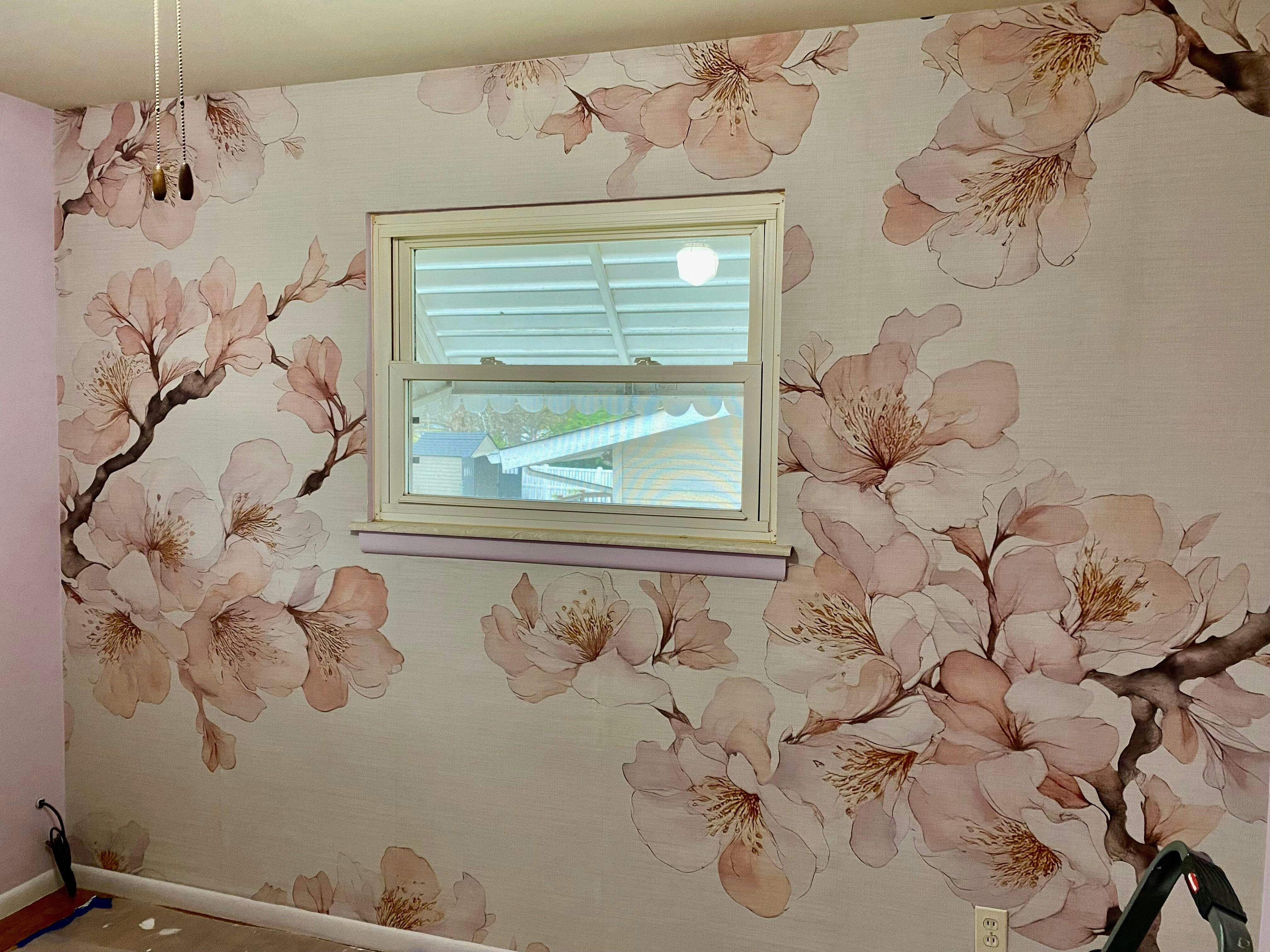 Cherry Blossoms Grasscloth Wall Mural CG008 – CostaCover