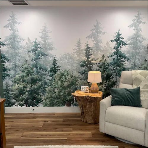 Watercolor Fairy Forest Wall Mural CCM045