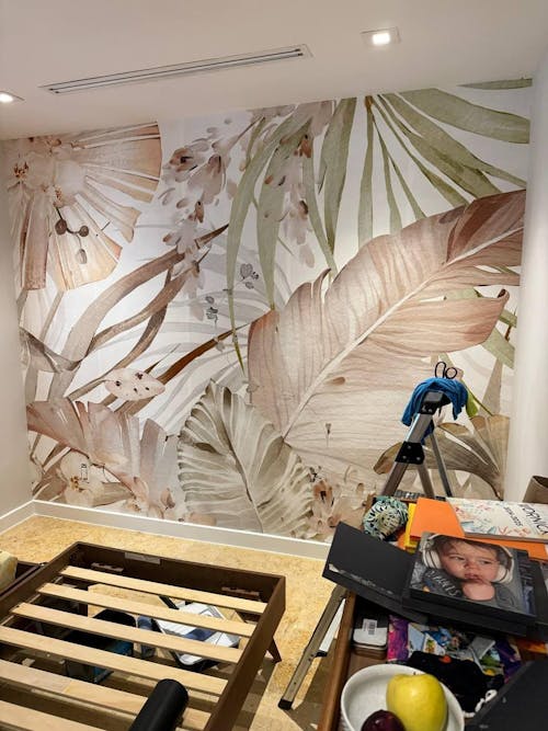 Tropical Banana Leaves Wall Mural WM022