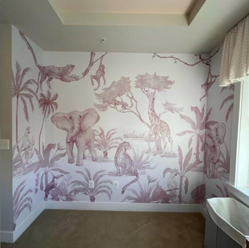 Neutral Animal Print Wall Mural CCM177