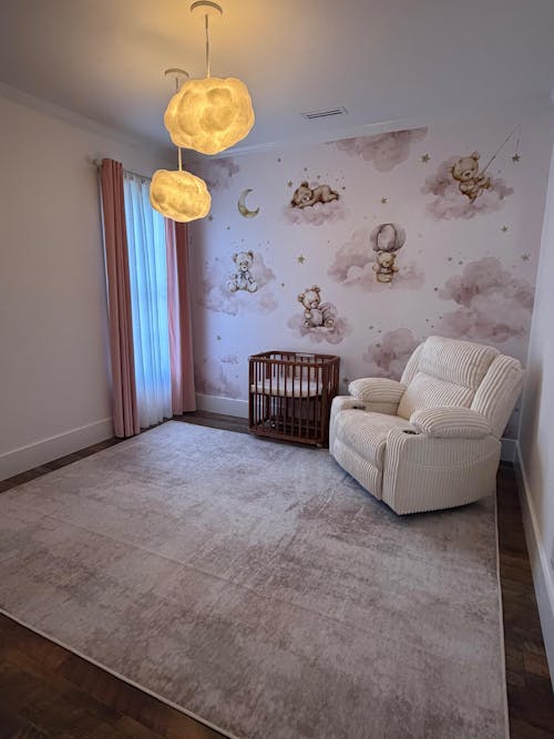 Pink Clouds and Bears Wall Mural SM009