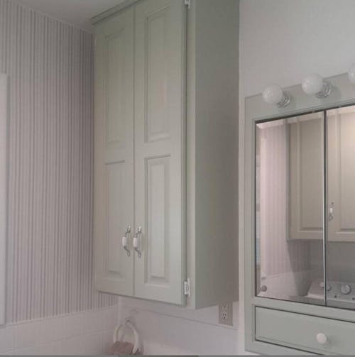 Pastel Green Stripes Wallpaper S005