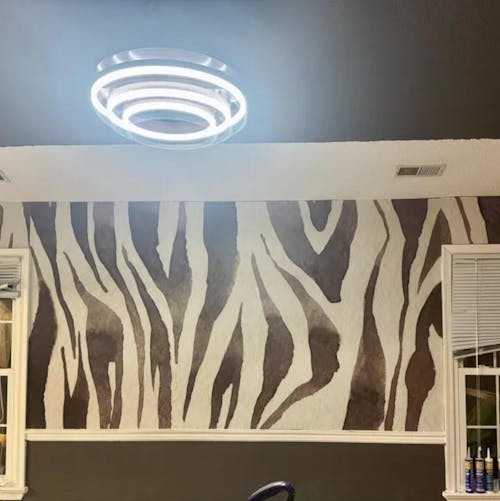 Beige Brown Zebra Texture Wall Mural AM119