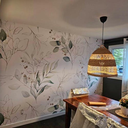 Green Eucalyptus Watercolor Wallpaper CC242