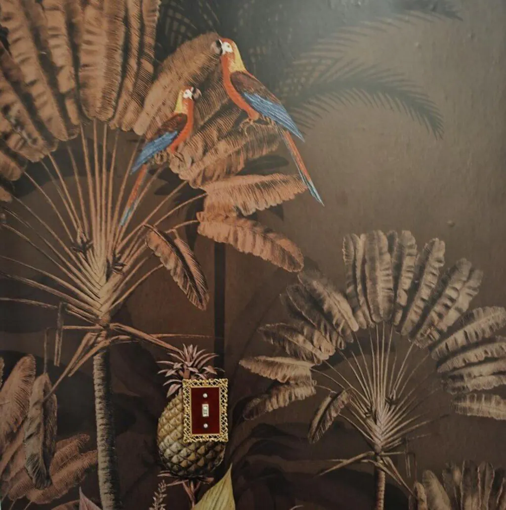 Dark Brown Jungle Wall Mural AM180