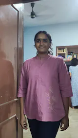 ELIO Mauve Pink Embroidered Cotton Short Top