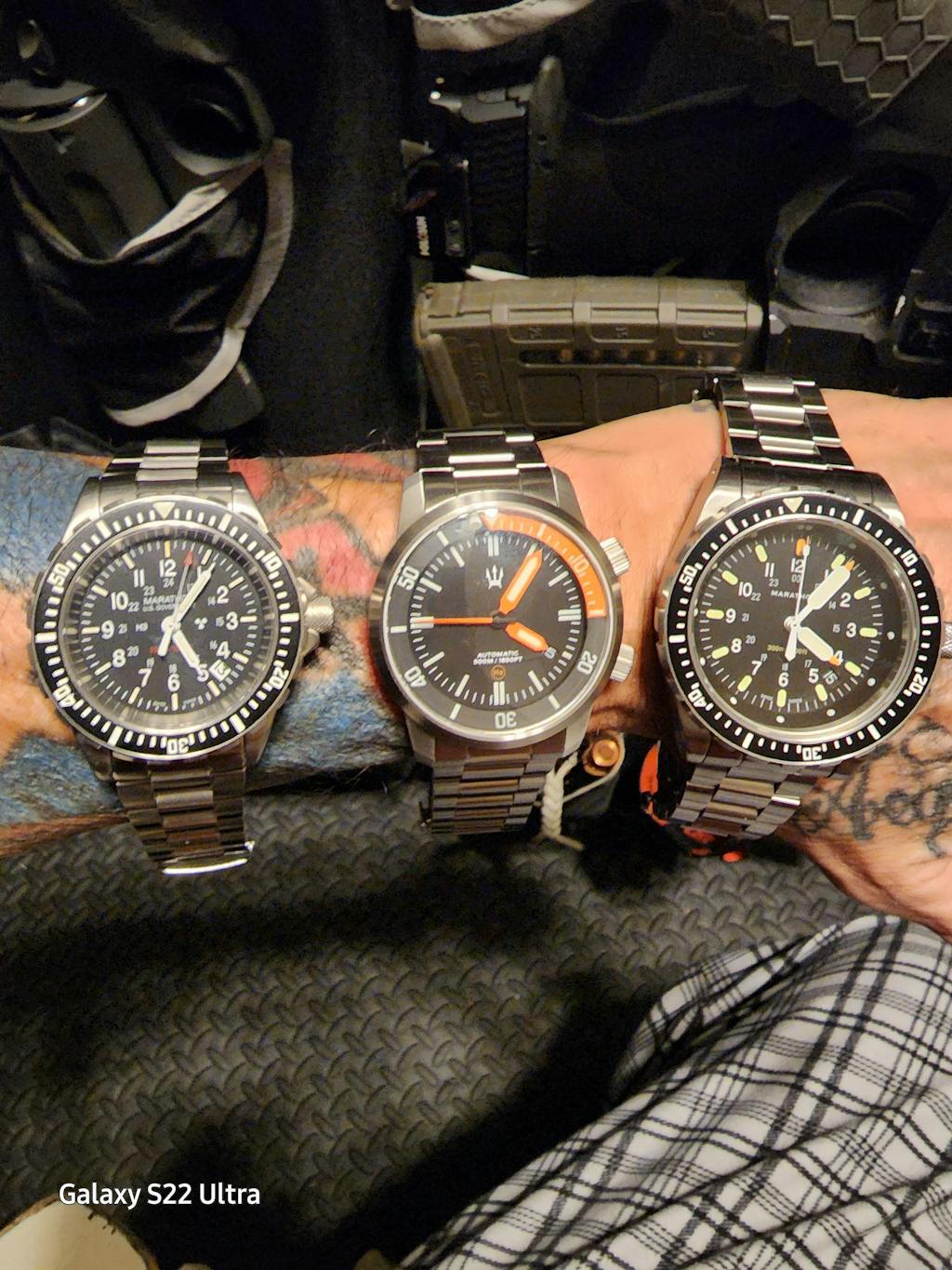 DC50 Dual Crown 50ATM SS Diver Automatic Watch With Date + Bracelet by