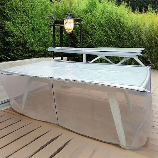 Table Cover in Clear UV-Resistant Nylon