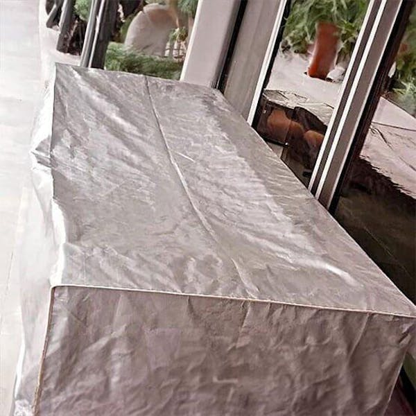 Furniture Sofa Set Cover in Gray Tent Tarpaulin fabric