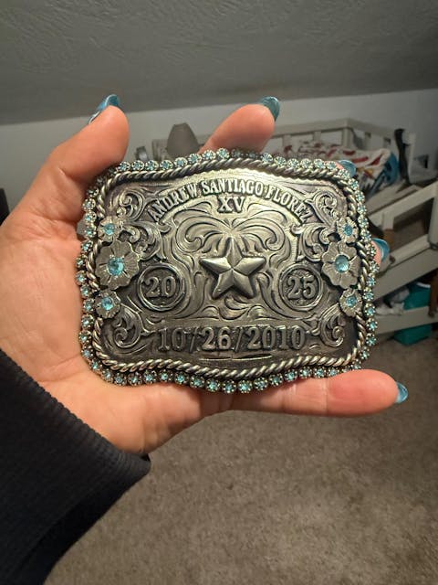 Crowned Petals Custom Buckle