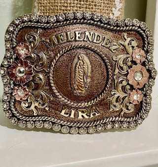 Autumn Rose Custom Buckle