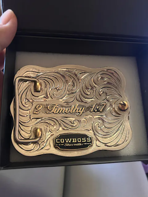 Lustrous Laurel Custom Buckle
