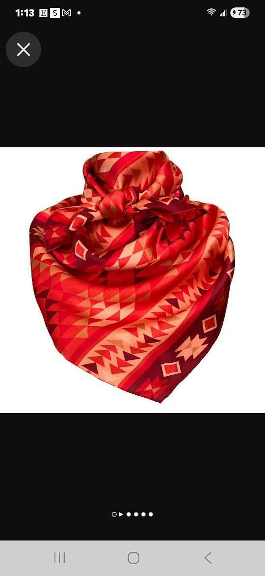 Aztec Wild Rags (Trails to Santa Fe) Silk Scarf