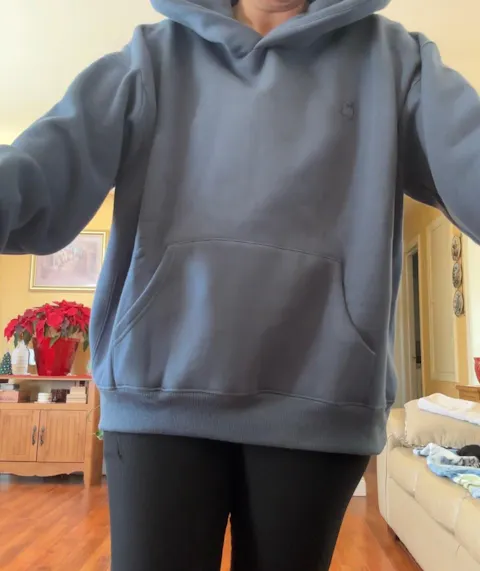 Heavyweight Pullover Hoodie — Denim (v3)