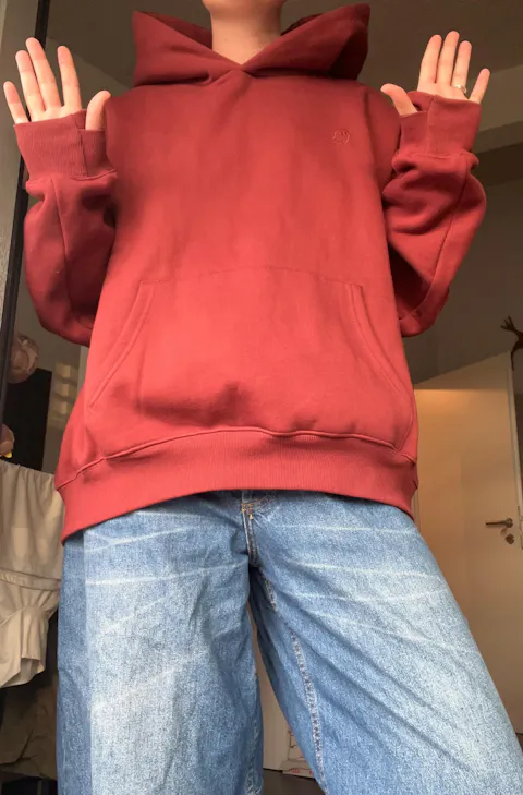 Heavyweight Pullover Hoodie — Merlot (v3)