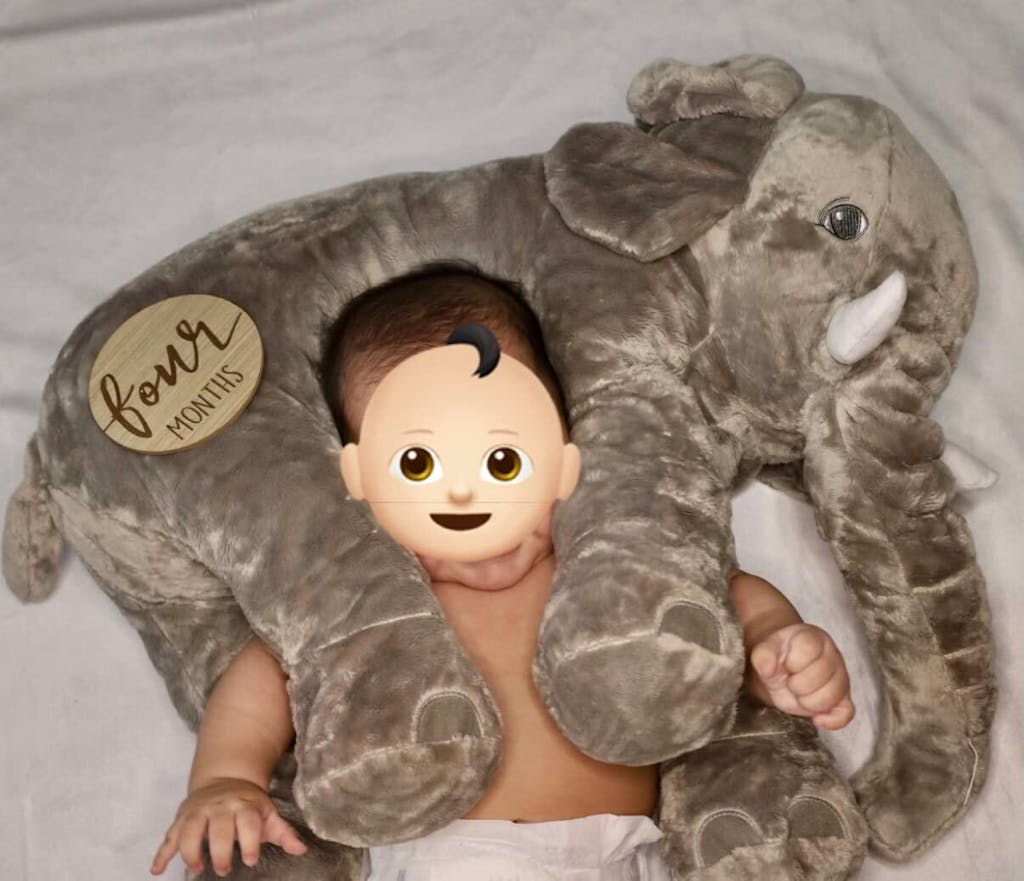 Elephant Pillow for Baby Perfect Baby Shower Gift for a Baby Cozy