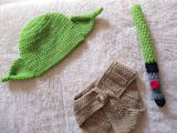 Knitted Yoda Newborn Costume – Cozy Nursery