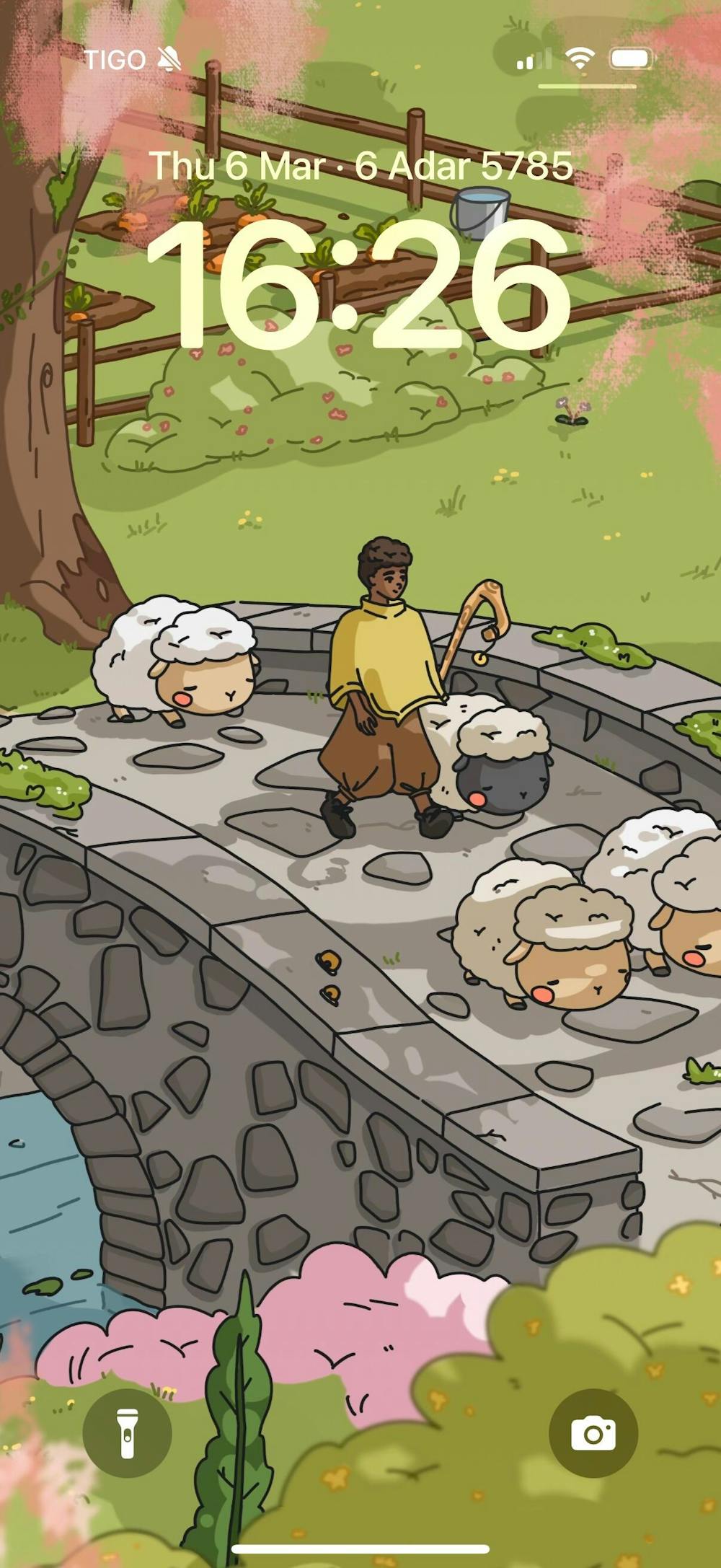 MySweetChubs Springtime Crossing Digital Wallpaper