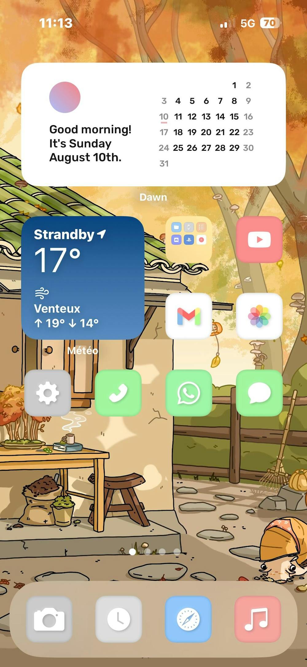 MySweetChubs Zen Flower Shop In Fall Digital Wallpaper