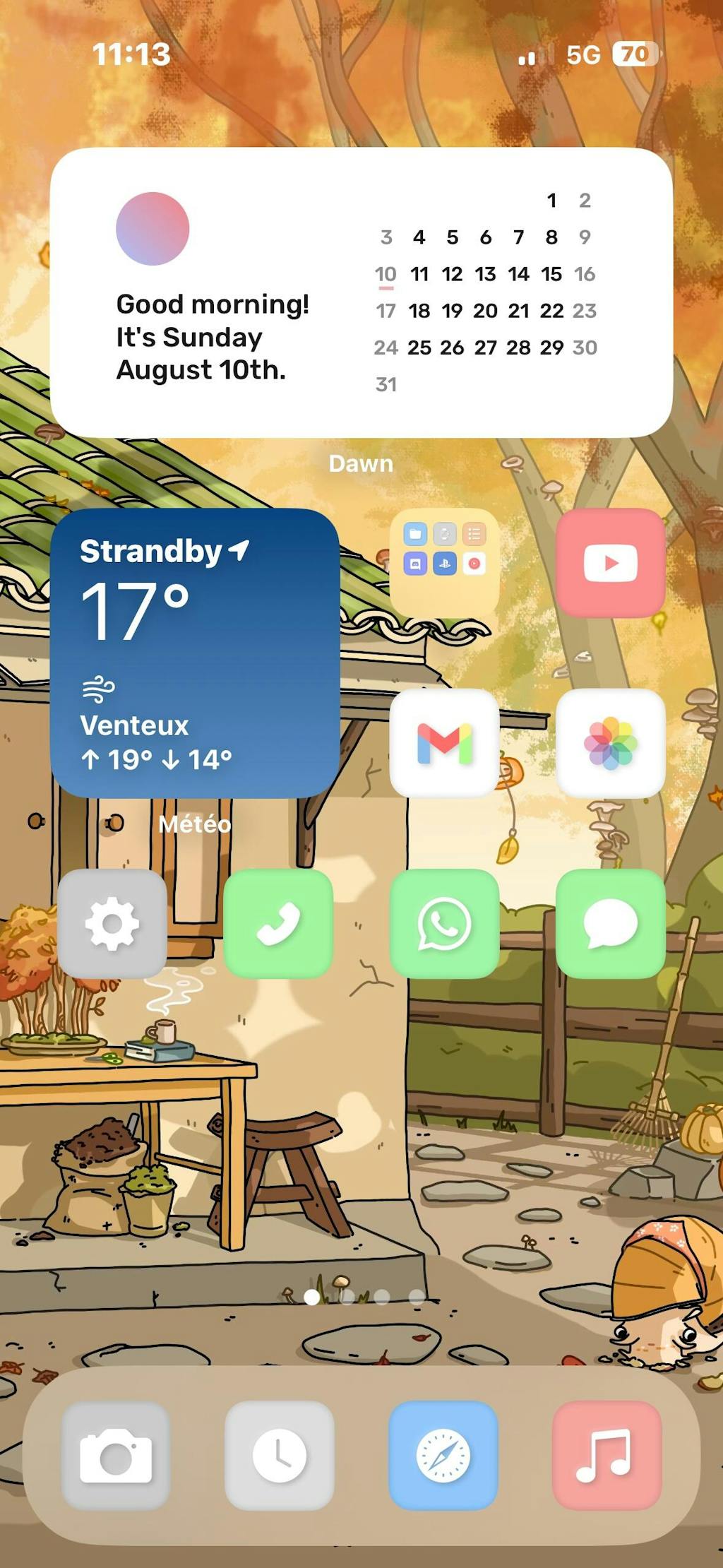 MySweetChubs Zen Flower Shop In Fall Digital Wallpaper