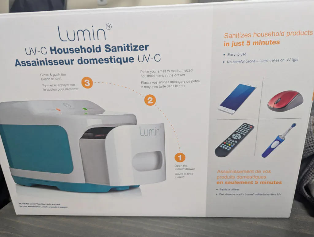 Lumin UVC Multi-Purpose Sanitizing Machine – CPAP Machines Canada