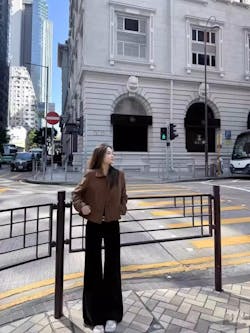 Loose Drape Straight-Leg Pants