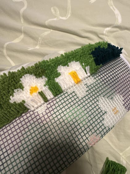 FLOWER GLADE | XL Mirror Rug Making Kit | Craft Club