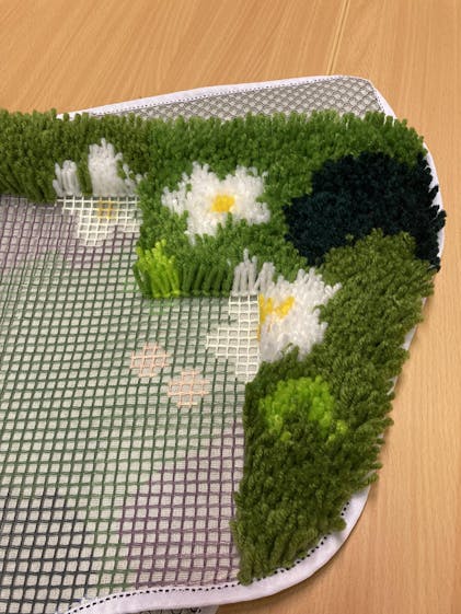 FLOWER GLADE | XL Mirror Rug Making Kit | Craft Club