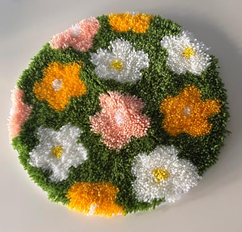 FLOWER BOMB GREEN - Rug Making Kit