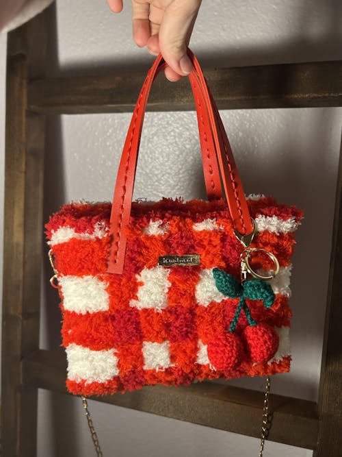 RED GINGHAM - Woven Tote Bag Kit