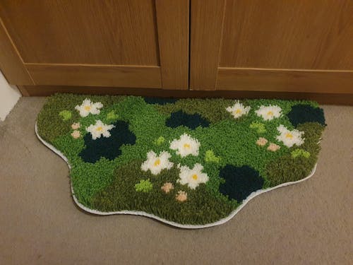 FLOWER GLADE - XL Mirror Rug Making Kit