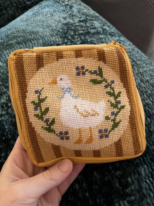 Duck, Duck, Goose - Needlepoint Pouch Kit