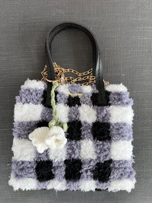 Black Gingham - Woven Tote Bag Kit