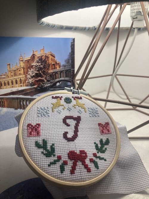 FAMILY INITIALS - Christmas Mini Ornaments Cross Stitch Kit