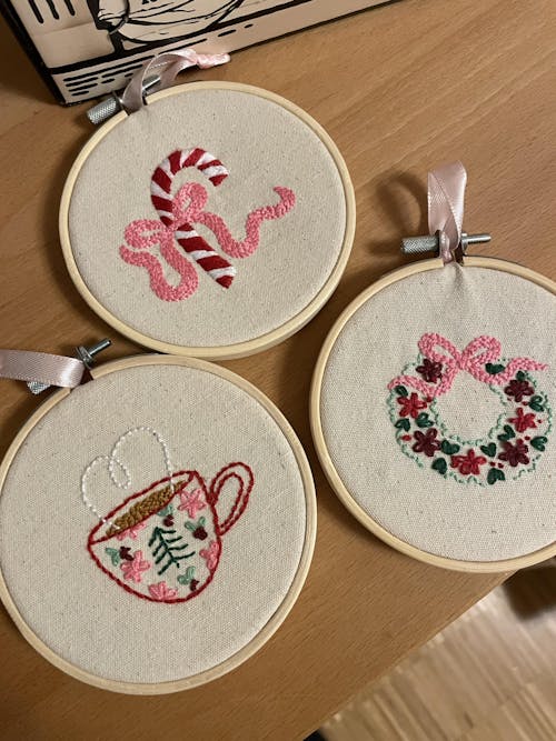 TINSEL & TEA - Christmas Minis Embroidery Kit