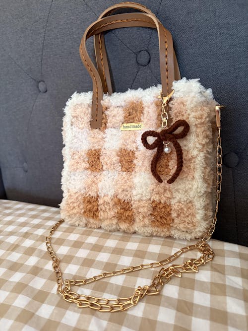 CHOCOLATE GINGHAM - Woven Tote Bag Kit