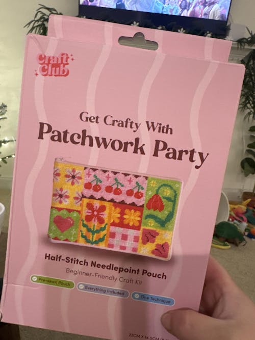 Patchwork Party - Needlepoint Pouch Kit