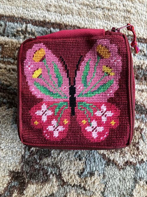 Butterfly Bloom - Needlepoint Pouch Kit