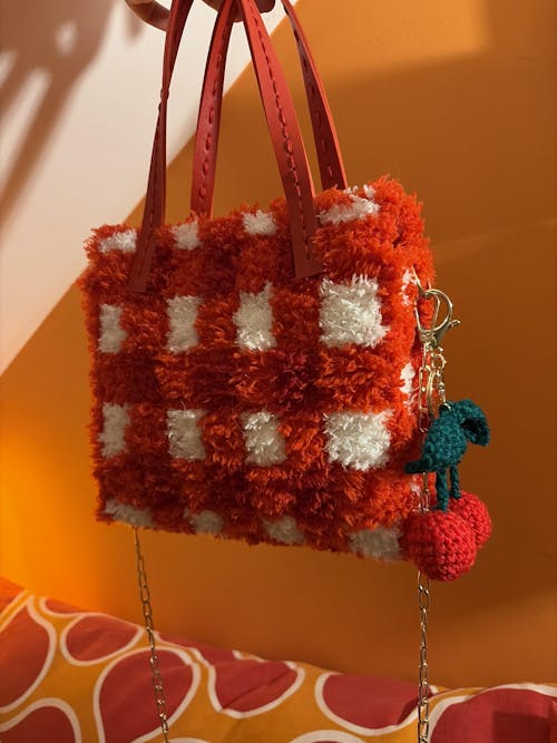 RED GINGHAM - Woven Tote Bag Kit