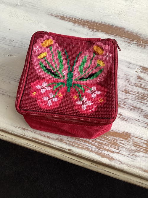Butterfly Bloom - Needlepoint Pouch Kit