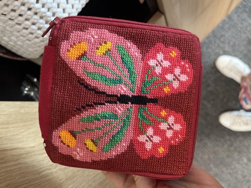 Butterfly Bloom - Needlepoint Pouch Kit
