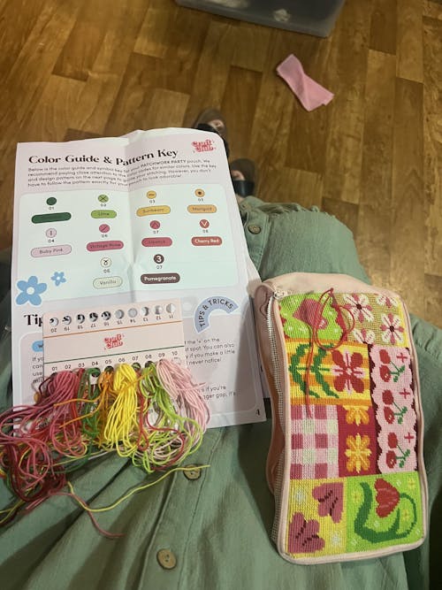 Patchwork Party - Needlepoint Pouch Kit