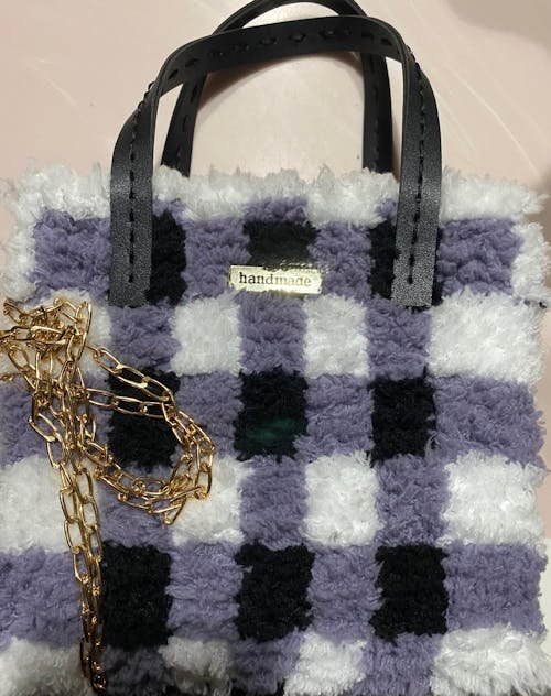 Black Gingham - Woven Tote Bag Kit