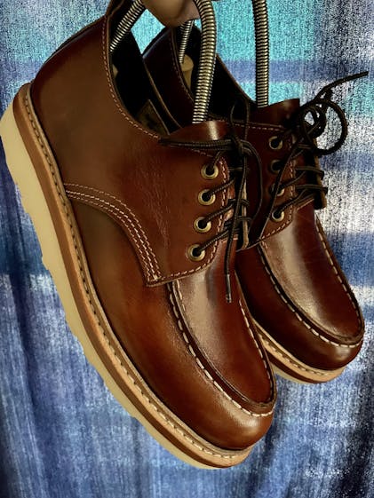 Moc-Toe Shoes (Saddle Tan) Goodyear Welted – Craft & Glory