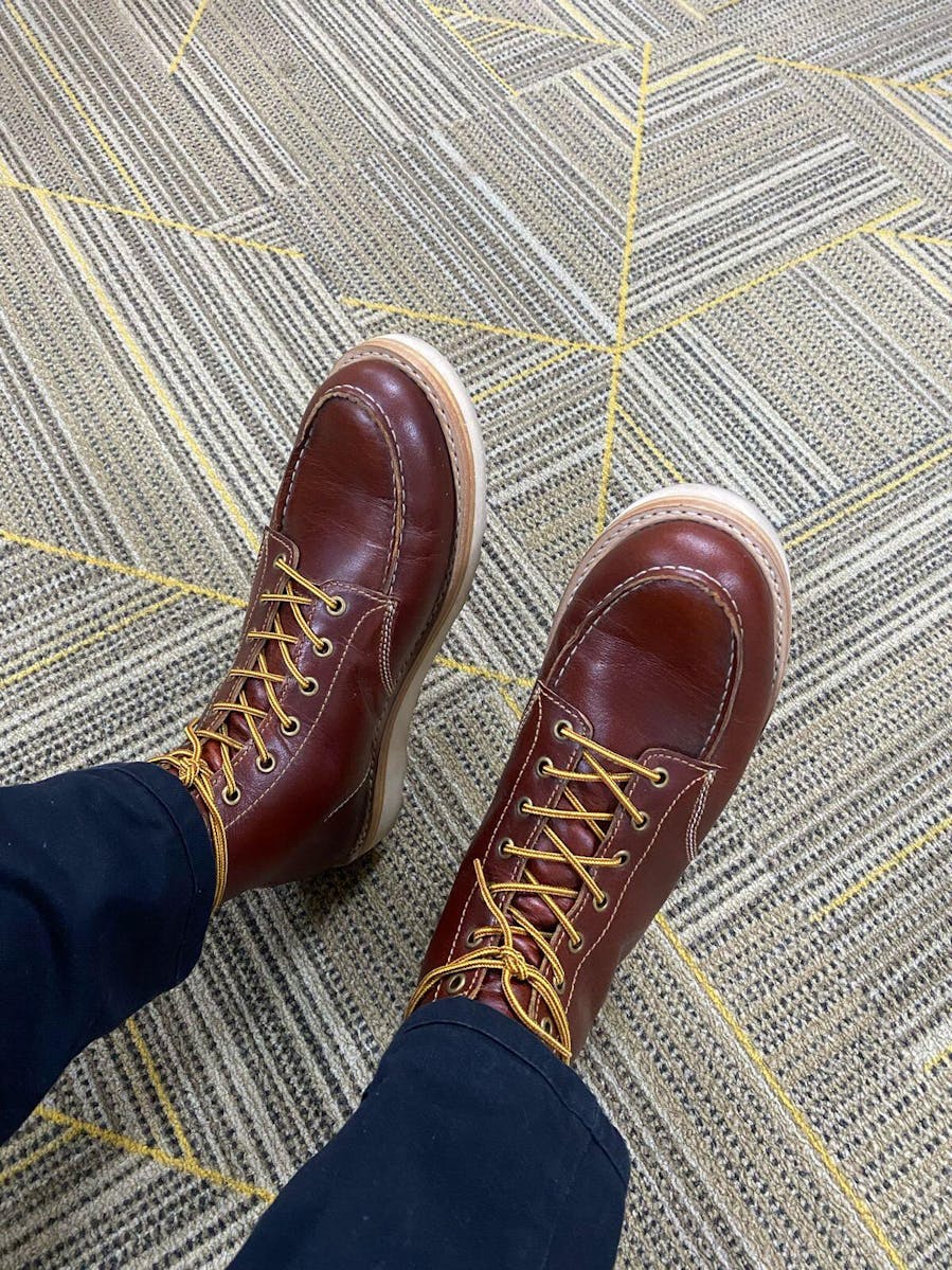 Moc Toe Leather Boots 6 Saddle Tan Goodyear Welted Craft Glory International