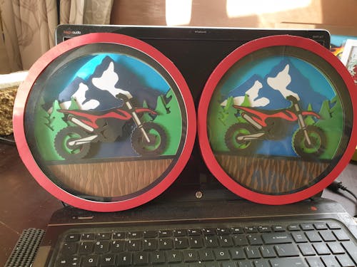 FREE 3D Layered Dirt bike SVG cut file Motorcycle SVG | FB210