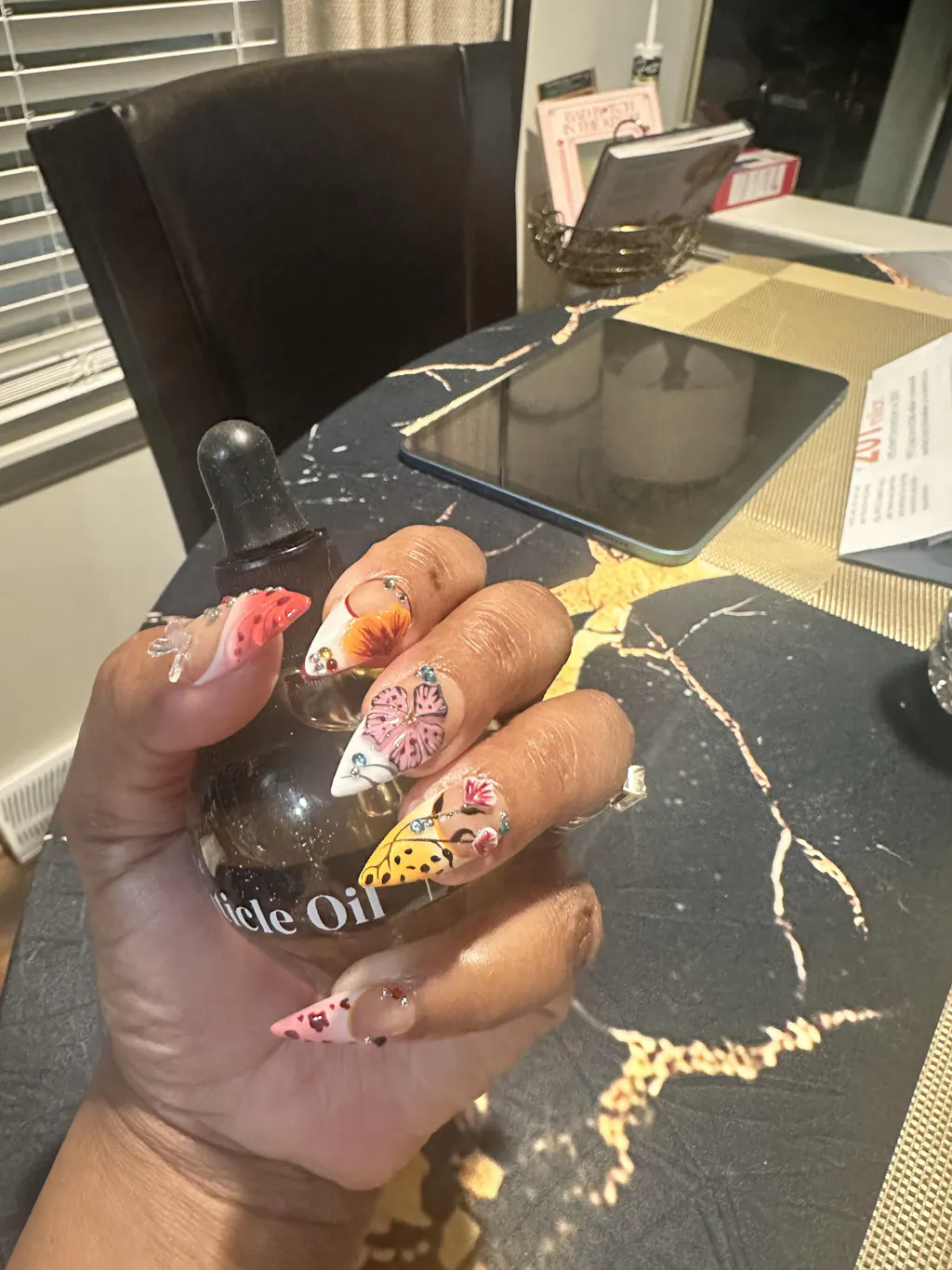 Golden Jewel L – Crafted Nail