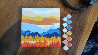 Autumn Wonderland Paint by Number Mini Kit