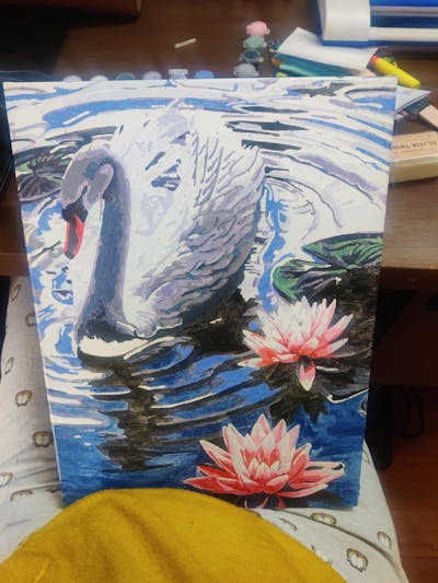 Swan Serenity Paint by Number Kit