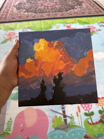 Cloud Crush Paint by Number Mini Kit